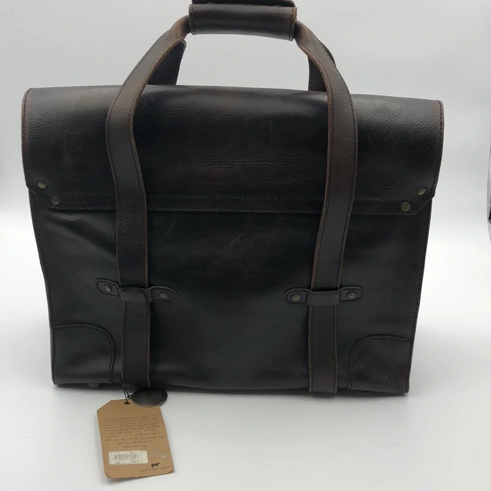 Will Leather Goods Everett Satchel Leather Briefcase